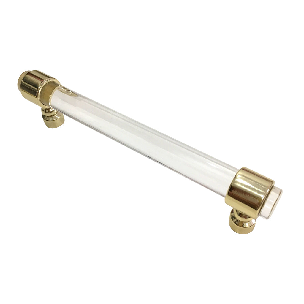 Maxbell Acrylic Connecting Rod Bar for Door Handles Drawer Pull Knob  Golden 152mm