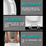 Maxbell Toilet Seat Lid Closed Front Soft Slow Close Cover Replacement Square Shape