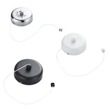 Maxbell 3-meters Retractable Clothesline Adjustable Clothes Drying Line  White