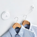 Maxbell 3-meters Retractable Clothesline Adjustable Clothes Drying Line  White