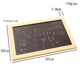 Maxbell Wooden Chalkboard Blackboard Message Boards Store Decor 30x20cm Single Side