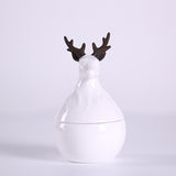 Maxbell Antlers Portable Home Kitchen Storage Container Jar with Lid for Coffee Tea