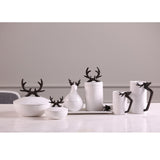 Maxbell Antlers Portable Home Kitchen Storage Container Jar with Lid for Coffee Tea