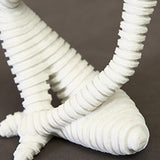 Maxbell Creative White Sandstone People Figurines Statue Shelf Sculpture Table Stand B