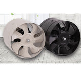 Maxbell Metal Inline Duct Fan Booster Exhaust Blower Air Cooling Vent  8inch_White