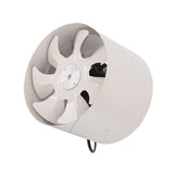 Maxbell Metal Inline Duct Fan Booster Exhaust Blower Air Cooling Vent  8inch_White