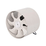 Maxbell Metal Inline Duct Fan Booster Exhaust Blower Air Cooling Vent  8inch_White
