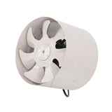 Maxbell Metal Inline Duct Fan Booster Exhaust Blower Air Cooling Vent  8inch_White