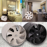 Maxbell Metal Inline Duct Fan Booster Exhaust Blower Air Cooling Vent  8inch_White