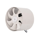 Maxbell Metal Inline Duct Fan Booster Exhaust Blower Air Cooling Vent  8inch_White