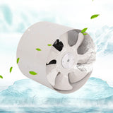 Maxbell Metal Inline Duct Fan Booster Exhaust Blower Air Cooling Vent  8inch_White