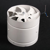 Maxbell Metal Inline Duct Fan Booster Exhaust Blower Air Cooling Vent  8inch_White