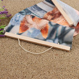 Maxbell Magnet Wooden Picture Frame DIY Photo Poster Painting Hanger 30cm Ramin Wood