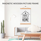 Maxbell Magnet Wooden Picture Frame DIY Photo Poster Painting Hanger 30cm Ramin Wood