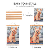 Maxbell Magnet Wooden Picture Frame DIY Photo Poster Painting Hanger 30cm Ramin Wood