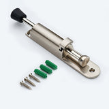 Maxbell Kick Down Foot Operated Door Stop Zinc Alloy Stopper Prop Stay Silver