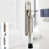 Maxbell Kick Down Foot Operated Door Stop Zinc Alloy Stopper Prop Stay Silver