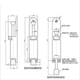 Maxbell Kick Down Foot Operated Door Stop Zinc Alloy Stopper Prop Stay Bronze