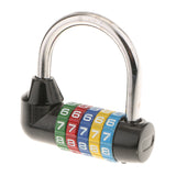 Maxbell Zinc Alloy 5 Dial Digit Combination Padlock Travel Code Password Lock Black