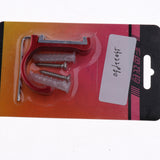Maxbell Space Aluminum Single Hook Wall Mounted Coat Clothes Robe Hanger Red