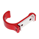 Maxbell Space Aluminum Single Hook Wall Mounted Coat Clothes Robe Hanger Red