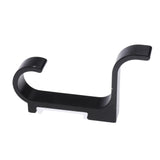 Maxbell Colorful Wall Mounted Double Hook Hat Coat Clothes Holder Hanger  Black