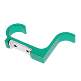 Maxbell Colorful Wall Mounted Double Hook Hat Coat Clothes Holder Hanger  Green