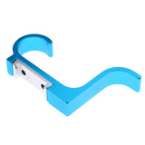 Maxbell Colorful Wall Mounted Double Hook Hat Coat Clothes Holder Hanger  Sky Blue