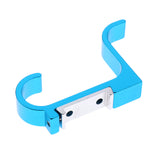 Maxbell Colorful Wall Mounted Double Hook Hat Coat Clothes Holder Hanger  Sky Blue