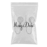 Maxbell Fashionable Hollowed-Out Design U Shape Curtain Tieback Hook Silver
