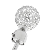 Maxbell Fashionable Hollowed-Out Design U Shape Curtain Tieback Hook Silver