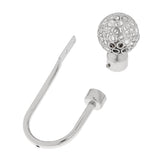 Maxbell Fashionable Hollowed-Out Design U Shape Curtain Tieback Hook Silver