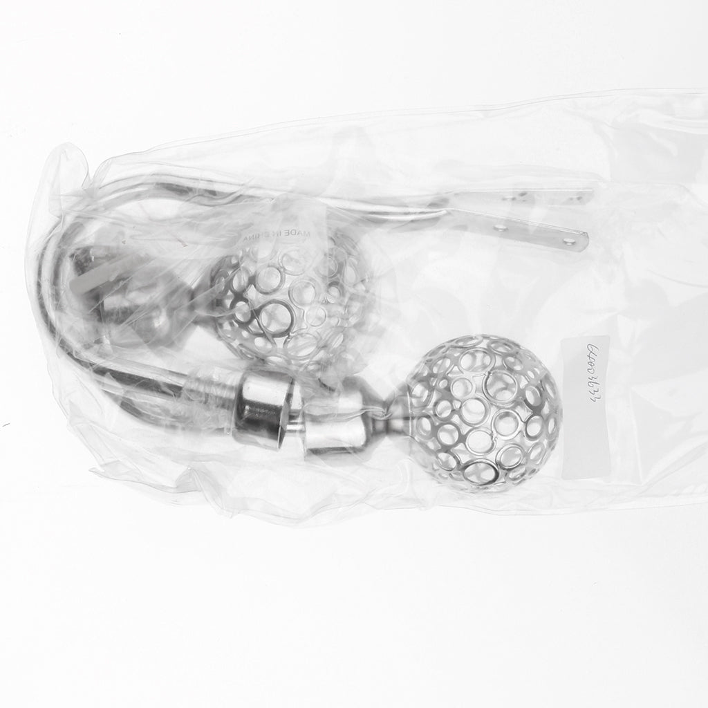 Maxbell Fashionable Hollowed-Out Design U Shape Curtain Tieback Hook Silver