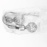 Maxbell Fashionable Hollowed-Out Design U Shape Curtain Tieback Hook Silver