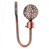 Maxbell Fashionable Hollowed-Out Design U Shape Curtain Tieback Hook Copper