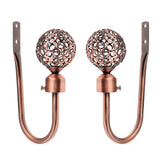 Maxbell Fashionable Hollowed-Out Design U Shape Curtain Tieback Hook Copper