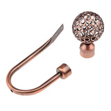 Maxbell Fashionable Hollowed-Out Design U Shape Curtain Tieback Hook Copper