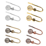 Maxbell Fashionable Hollowed-Out Design U Shape Curtain Tieback Hook Copper