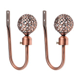 Maxbell Fashionable Hollowed-Out Design U Shape Curtain Tieback Hook Copper