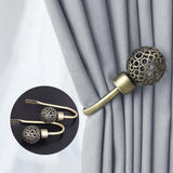 Maxbell Fashionable Hollowed-Out Design U Shape Curtain Tieback Hook Copper