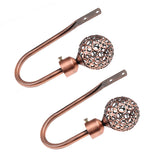 Maxbell Fashionable Hollowed-Out Design U Shape Curtain Tieback Hook Copper