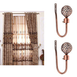 Maxbell Fashionable Hollowed-Out Design U Shape Curtain Tieback Hook Copper