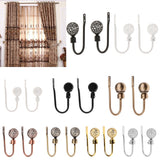 Maxbell Fashionable Hollowed-Out Design U Shape Curtain Tieback Hook Copper