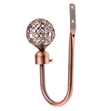 Maxbell Fashionable Hollowed-Out Design U Shape Curtain Tieback Hook Copper