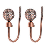 Maxbell Fashionable Hollowed-Out Design U Shape Curtain Tieback Hook Copper