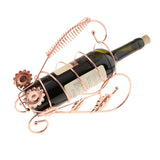 Maxbell Retor Metal Red Wine Rack Champagne Bottle Holder Storage Shelf Pink Golden