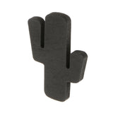 Maxbell Wooden Cactus-shape Hook Clothes Hat Jewelry Hanger Wall Decoration black