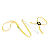 Maxbell Adjustable Reptile Lizard Harness Leash Rope Light Soft Anti-bite Yellow