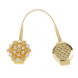 Maxbell Magnetic Crystal Curtain Tiebacks Tie Backs Buckle Clips Holdbacks Golden