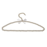 Maxbell 30cm Pearl Beaded Clothes Hanger Coat Trouser Dress Pants Hook Holder White